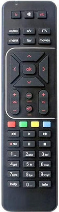 Airtel DigitalTV DTH Television, Setup Box Remote Compatible for SD and HD Recording (Black)