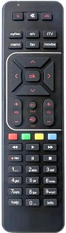 Airtel DigitalTV DTH Television, Setup Box Remote Compatible for SD and HD Recording (Black)
