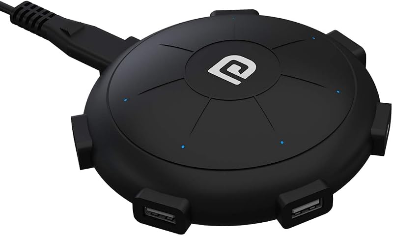 Portronics UFO PRO POR-1094 6Ports, 60W Charging Station with PD + QC Output (Black)