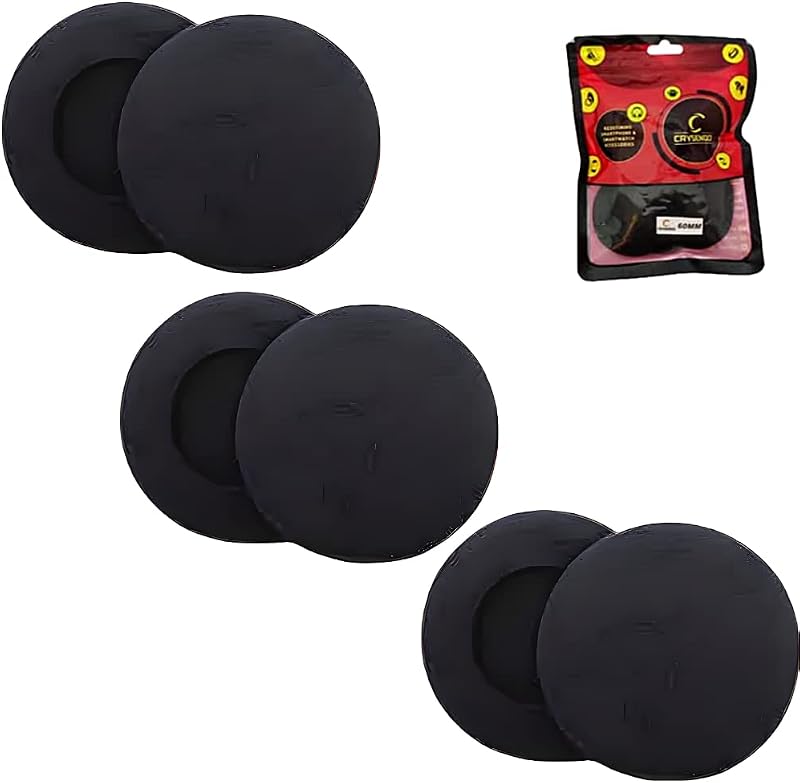 Crysendo Ear Muffs Headphone Cushion (60mm / 6cm) 6Pcs 5mm Thick Replacement Earpads for Headphone Sponge Cover | High-Den...