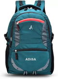 ADISA 35L Large Laptop Backpack Office Bag College Travel Back Pack with rain Cover (Green)