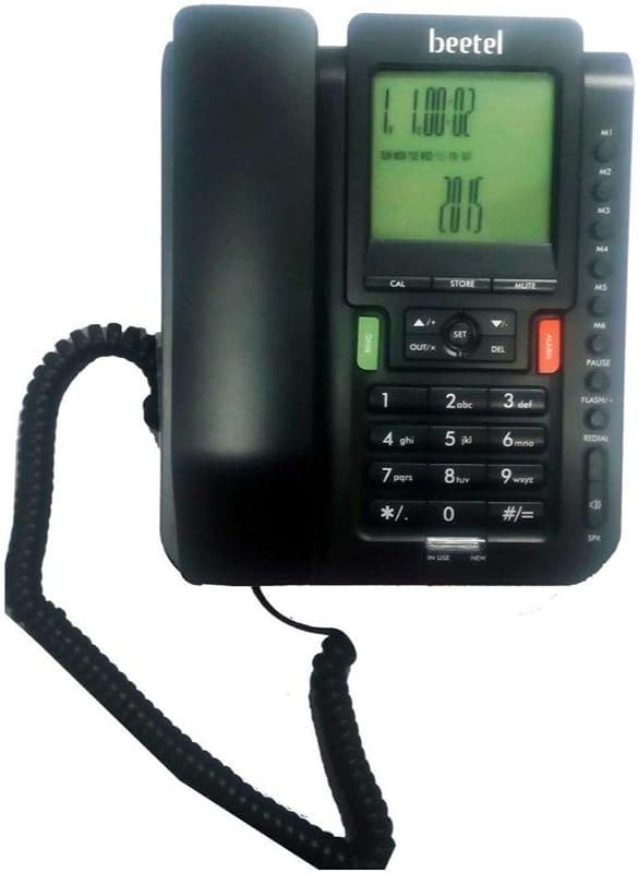 Beetel M71 Corded Landline Phone Black