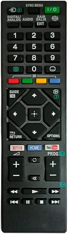 7SEVEN¨ Suitable Sony Tv Remote Original Bravia for Smart Android Television Compatible for Any Model of LCD LED OLED UHD ...