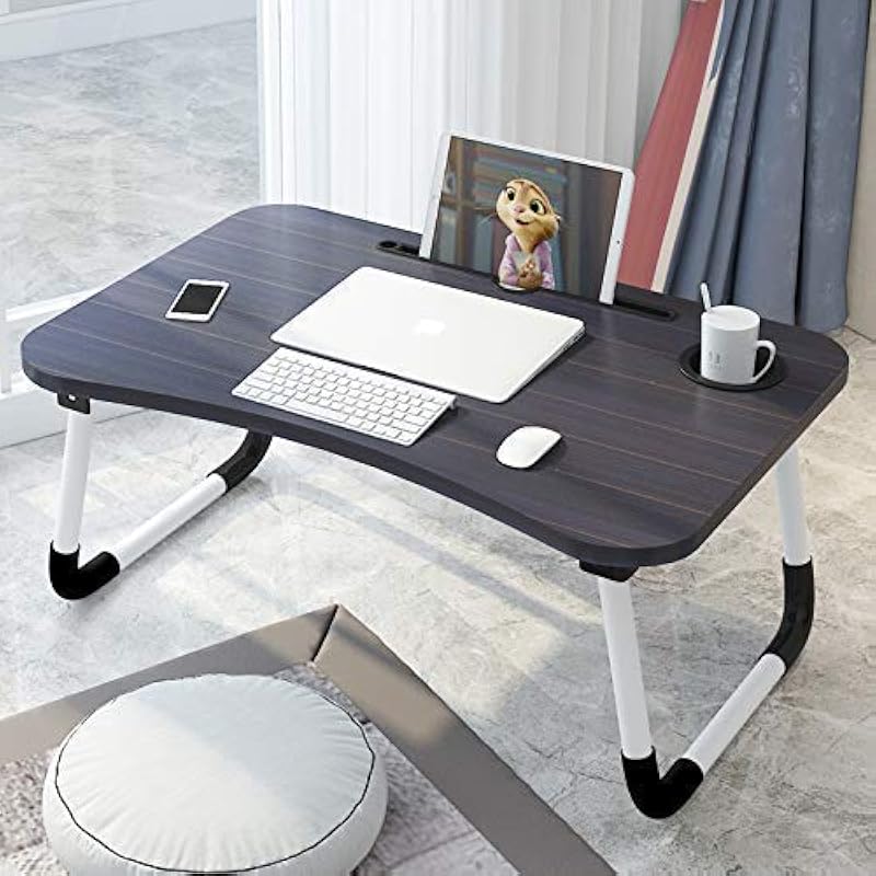 TRONA Foldable Bed Study Table Portable Multifunction Laptop-Table Lapdesk for Children Bed Foldabe Table Work Office Home...