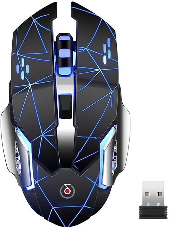 Offbeat® Bluetooth 5.1 + 2.4 Ghz Wireless Gaming 7D Buttons Mouse, 3 DPI Modes 1600:2400:3200 mice for ipad, Mac Book, Tab...