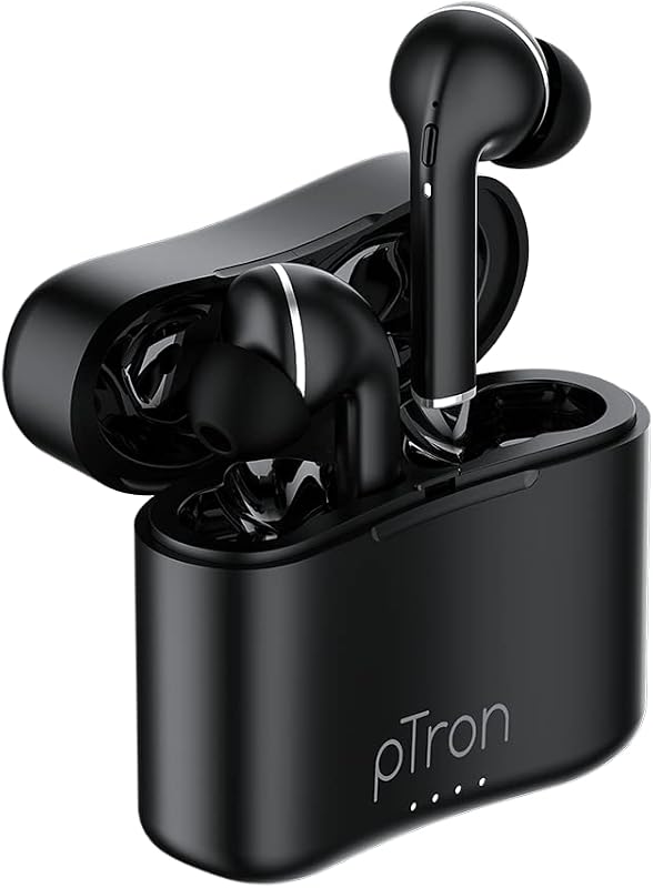 pTron Basspods 882 in-Ear Earbuds, Bluetooth 5.1 Wireless Headphones with Mic, 10MM Drivers, Immersive Audio, Stereo Call...