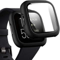 Sounce Screen Protector Compatible with Fitbit Versa 2 Case, Ultra-Thin Slim Soft TPU Protective Case All-Around Full Cove...