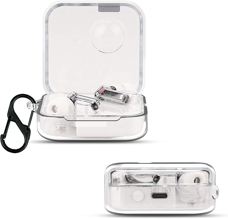 Sounce Earbud Case for Nothing Ear Case - Clear Silicone Earbud Case Cover for Nothing Ear 1, Protective Case Compatible w...
