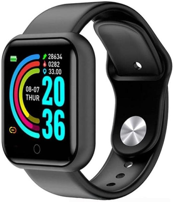 Waterproof D20 Touchscreen Smart Watch Bluetooth Smartwatch with Blood Pressure Tracking, Heart Rate Sensor and Basic Func...