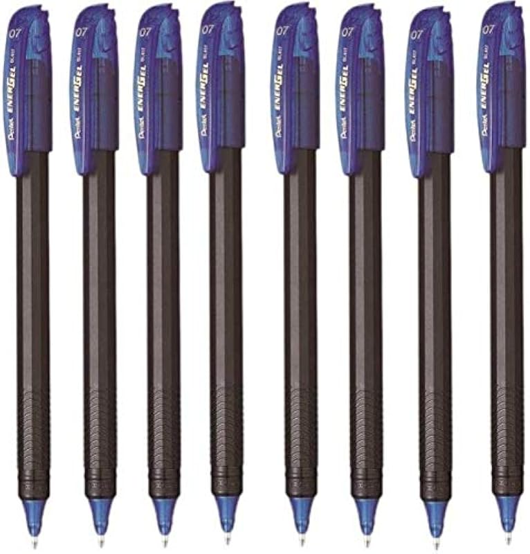 Pentel Energel Roller Gel Pen Set - Pack of 8 (Blue)