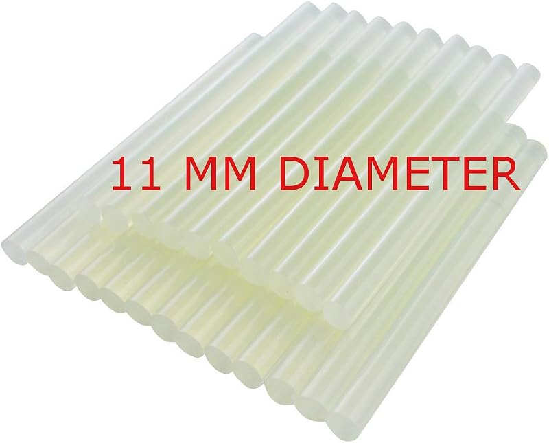 GLUN HOT MELT Transparent Glue Sticks for Glue Gun (11MM - 25 Sticks)