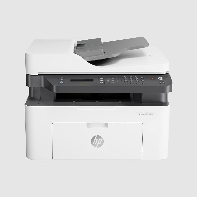 HP Laserjet 138fnw Monochrome Compact Wi-Fi Printer with Network Support for Reliable, Fast Printing (Print, Copy, Scan, Fax)
