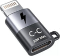 Kanget Type C Female to Lightning Male Adapter, Compatible with All iOS Devices (iOS 13 or Above)