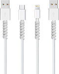 STRIFF 12 Pieces Highly Flexible Silicone Micro USB Protector, Mouse Cable Protector, Suit for All Cell Phones, Computers ...
