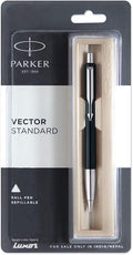Parker Vector Standard Chrome Trim Ball Pen (Ink - Black)