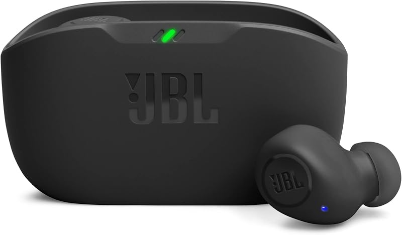 JBL Wave Buds in-Ear Earbuds (TWS) with Mic, App for Customized Extra Bass EQ, 32 Hrs Battery and Quick Charge, IP54, Ambi...