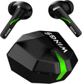 Wings Phantom 850 Low Latency Wireless Earbuds, Bluetooth Headphones with App Support, Split Cover Gaming Case with LED Li...