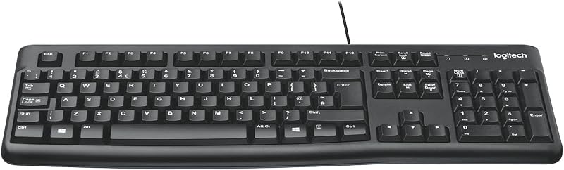 Logitech Plug and Play USB Keyboard K120, Black