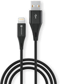 Portronics Konnect B+ 8 Pin Usb Cable 3.0 Amp Output with Charge & Data Sync with 1m (Black)