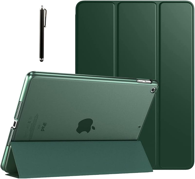 ProElite Smart Trifold Hard Back Flip Stand Case Cover for Apple iPad 9.7 inch 2018/2017 Air 1 Air 2 5th 6th Generation wi...