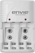 Envie Charger NEXA ECR 30 Smart Charge Control Charger System for AA & AAA & 9V Rechargeable Batteries