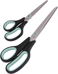 DR. MOREPEN USA Scissor Set for Offices, Crafts, Kitchen, Tailoring and Hair Cutting (Black)