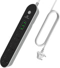 Live Tech PS05 Extension Cords with USB Slots, 3 USB Ports 3 Way Outlets Power Strips with USB Surge Protection Extension ...