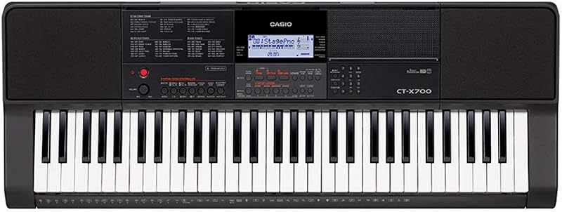 Casio CTX700 61-Key Touch Sensitive Portable Keyboard with Piano tones