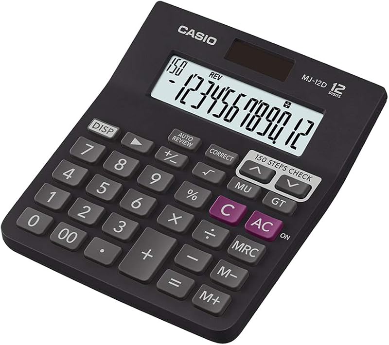 Casio MJ-12D 150 Steps Check and Correct Desktop Calculator