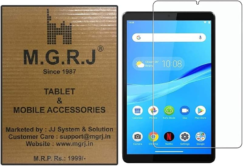 M.G.R.J® Tempered Glass Screen Protector for Lenovo Tab M8 HD / M8 (3rd Gen) / Smart Tab M8 / Tab M8 FHD (2019) (TB-8705F/...