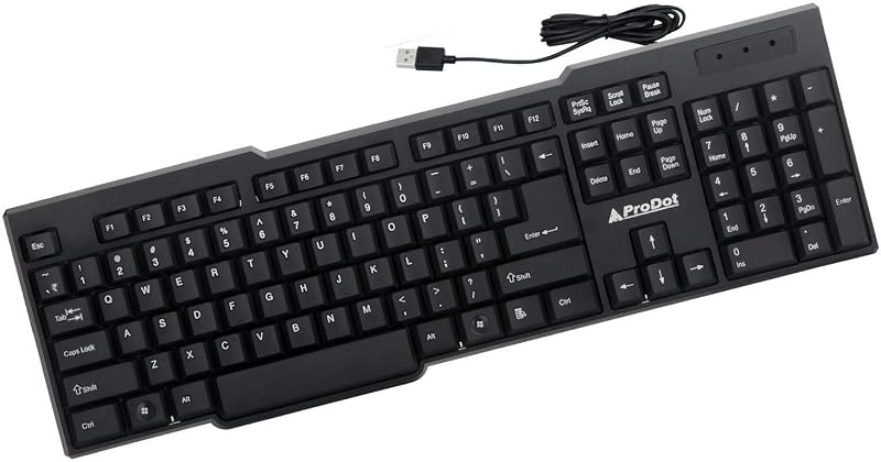 Prodot KB-207s Wired USB Standard Keyboard (Black)