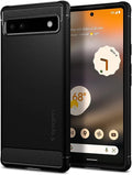 Spigen Rugged Armor Back Cover Compatible for Google Pixel 6a (TPU | Matte Black)