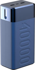 Ambrane 40000mAh Lithium-Polymer Power Bank, 65W Fast Charging, MacBook & Type C Laptops Charging, Triple Output, Type-C P...