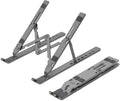 ZEBRONICS Aluminium Alloy Laptop Stand, Compatible with 9-15.6 inch Laptops, 7 Angles Adjustable Tabletop, Anti Slip Silic...