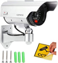 FosCadit Dummy Fake Bullet Camera with Flashing Red LED Light Dummy CCTV Security Camera for Home & Office (Pack of 1 Pcs)
