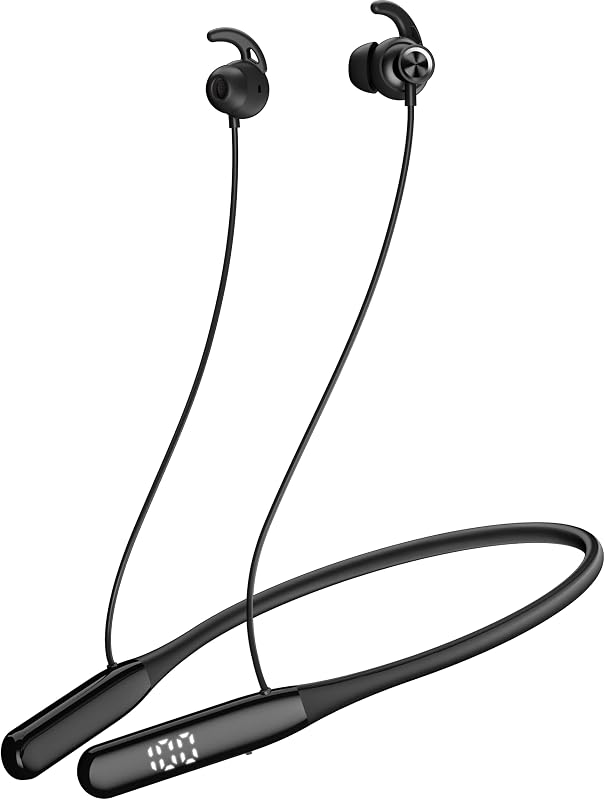 truke Yoga Mystic Wireless in Ear Earphones with mic, 50H of Playtime, Digital Display, ENC, Silicon Design, USB-C Fast Ch...
