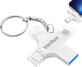 Verilux® Pendrive 128GB 4 in 1 Flash Drive with Light-ning, Micro USB, USB A, Type-C Interface Mini Hangable PenDrive for ...