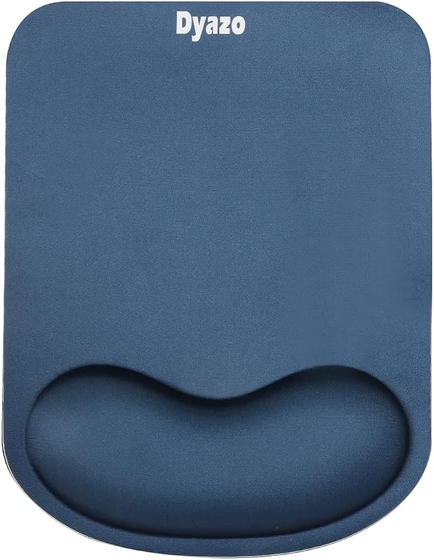 Dyazo Memory-Foam Gel Mouse Pad with Wrist Rest Support Non Slip Rubber Base Mousepad Suitable for Computer, Laptop, Noteb...