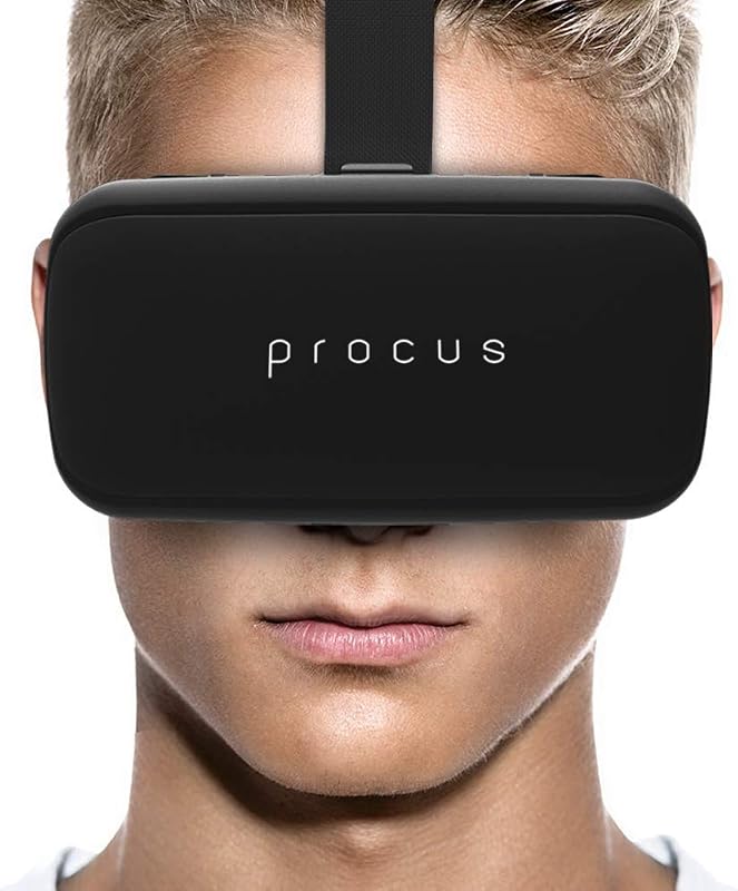 Procus ONE Virtual Reality Headset 40MM Lenses -For IOS and Android – (Black)