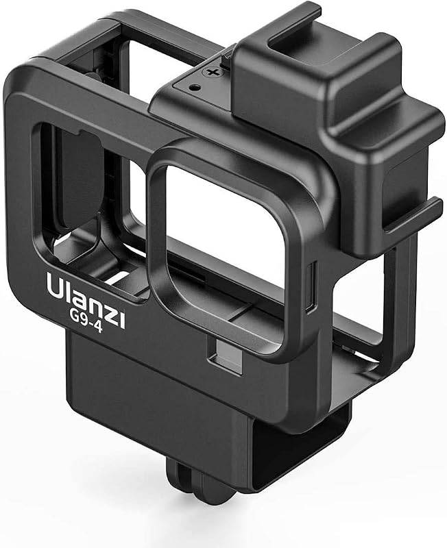 ADOFYS ulanzi G9-4 Mount and Accessory forGopro 9/10/11 Black , Cold Shoe Mount Mic Light Stand Housing Case for GoPro Mic...
