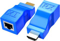 HDMI Extender,HDMI to RJ45 Network Cable Extender Converter Repeater Over cat 5e / 6 1080p up to 30m Extender for HDTV PS4...