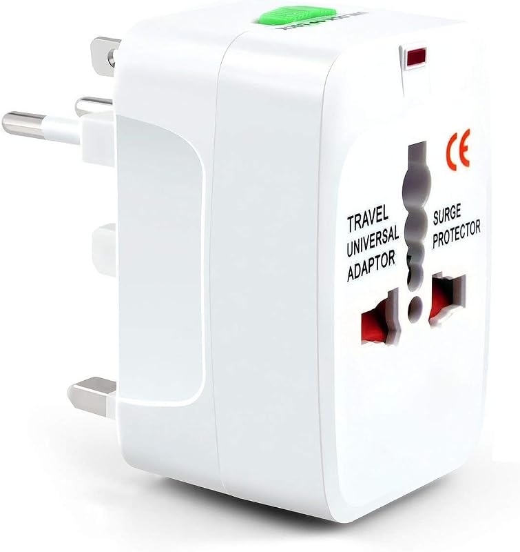 Viaxos All in One USB Universal Worldwide International Travel Adapter Plug for Laptops, Cameras (Supports Over 150 Countr...