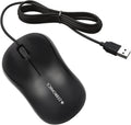 ZEBRONICS Zeb-Comfort Wired USB Mouse, 3-Button, 1000 DPI Optical Sensor, Plug & Play, for Windows/Mac, Black