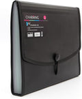 Solo EX- 802 Expanding File (Elastic, with Swing) - 12 Section A4 - Black