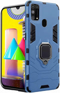 TheGiftKart Back Cover for Samsung M31 / F41 / M31 Prime (Poly Carbonate Polymer | Greyish Blue)