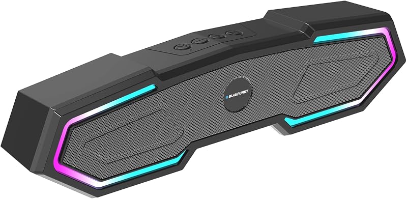 Blaupunkt Newly Launched SBA15 Gaming 15W Bluetooth Soundbar with 2000 mAh Battery I Gaming RGB Lights I TurboVolt Chargin...