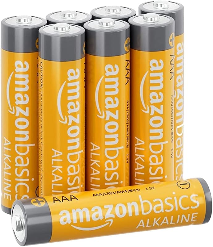 AmazonBasics AAA Performance Alkaline Non-Rechargeable Batteries (8-Pack) - Appearance May Vary