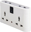 Syska 4 Way Power Plug Adapter (White) (1)