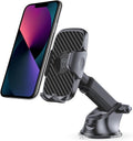 Tukzer Universal Car Mount Mobile Holder Stand| Strong Suction Cup, Double Shift Locking for Dashboard Windshield| Quick T...