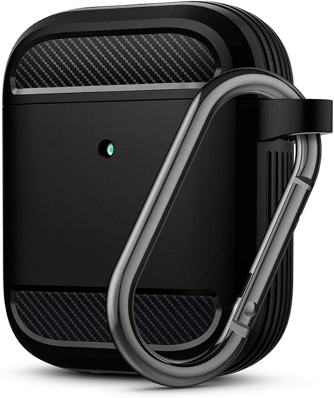 CROSSVOLT Tough Rugged Cover Case Compatible with Airpods 1/2 - Black